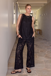 Valerie Pant Black Lace