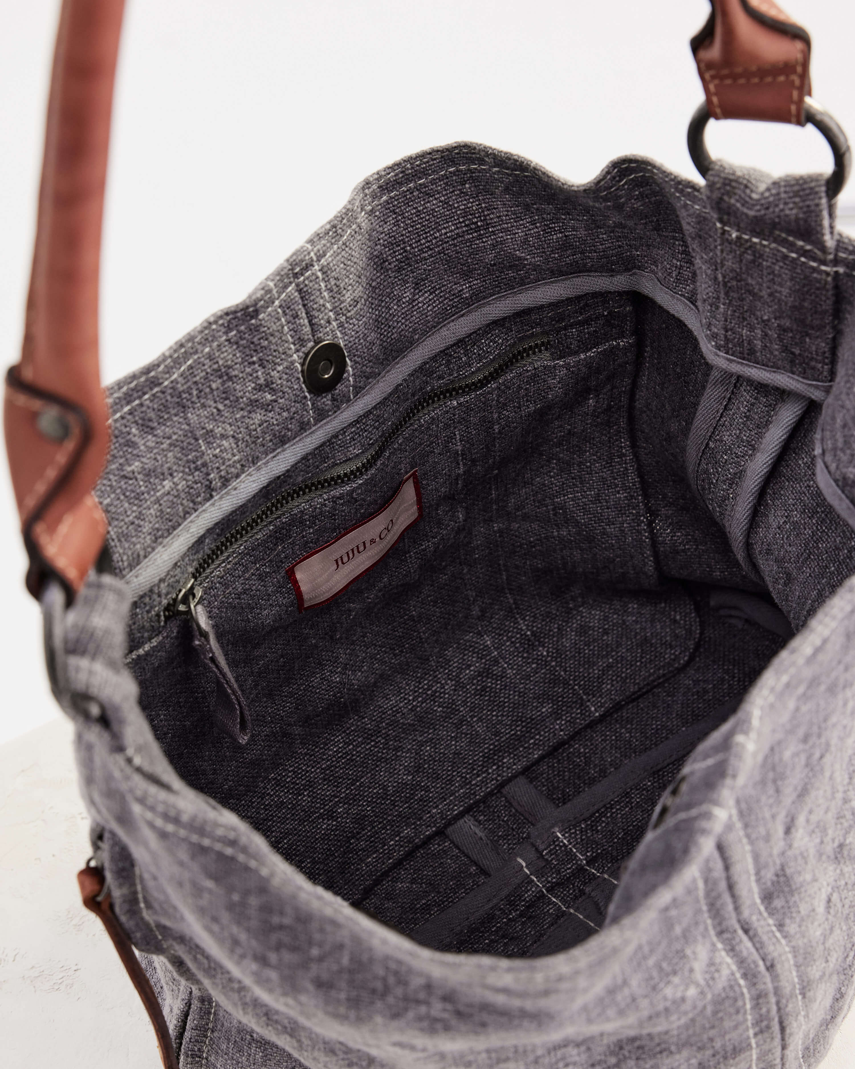 Sunday Slouchy Bag Dark Grey