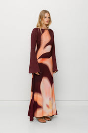Leona Maxi Dress - Cocoa Flower