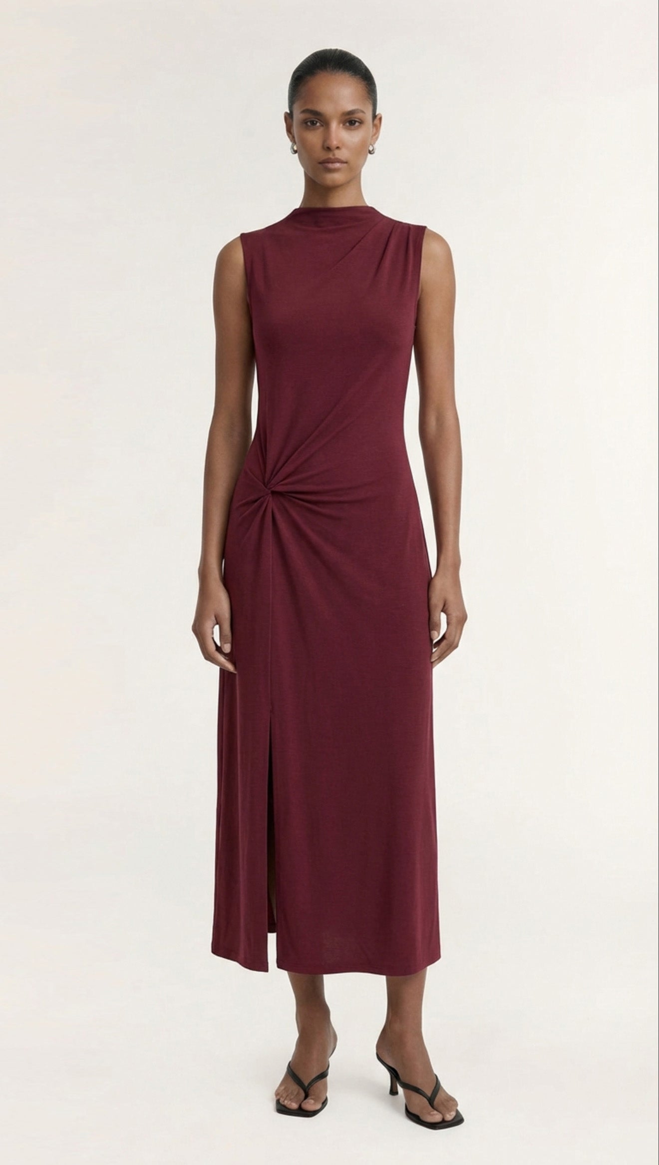 Velo Twist Midi Dress