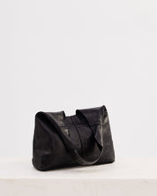 Unlined Slouchy Bag Black