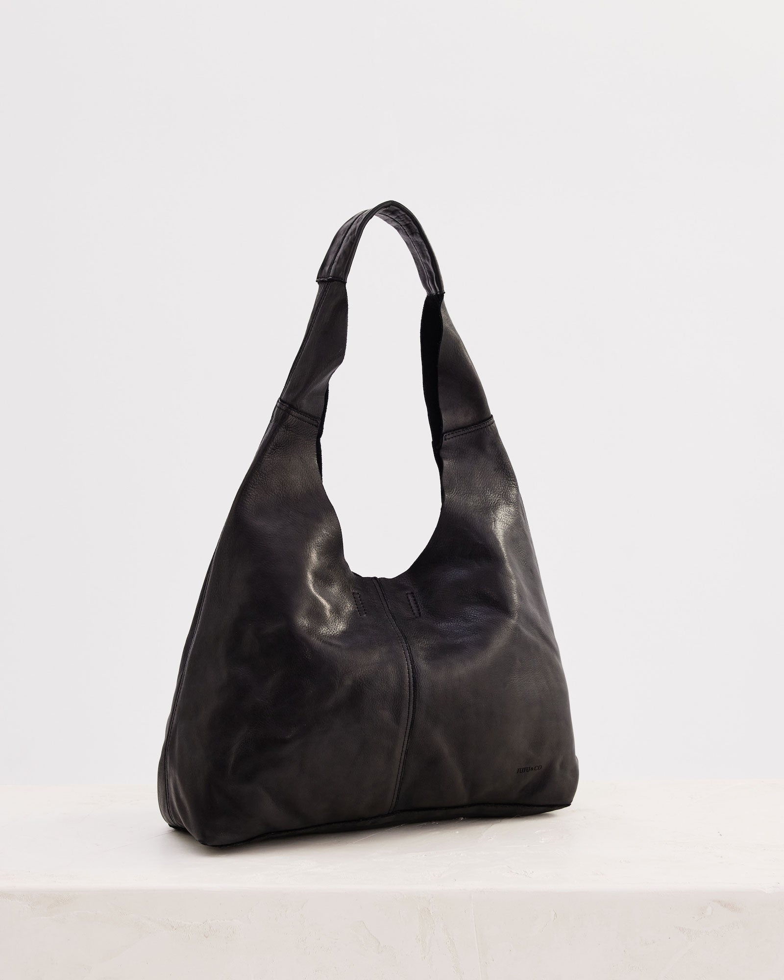 Unlined Slouchy Bag Black