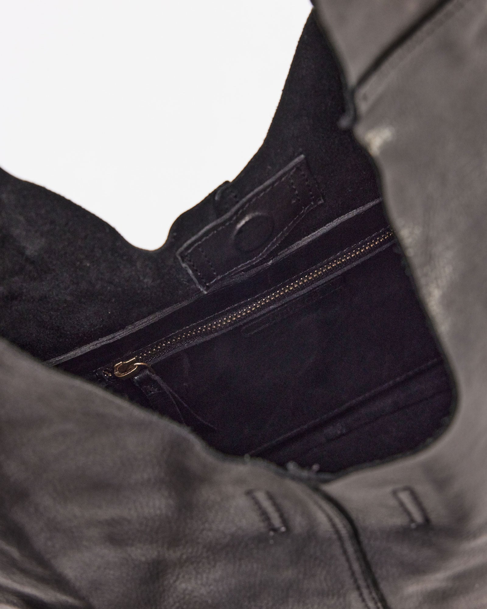 Unlined Slouchy Bag Black