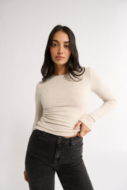 Carina Classic Long Sleeve Oatmeal