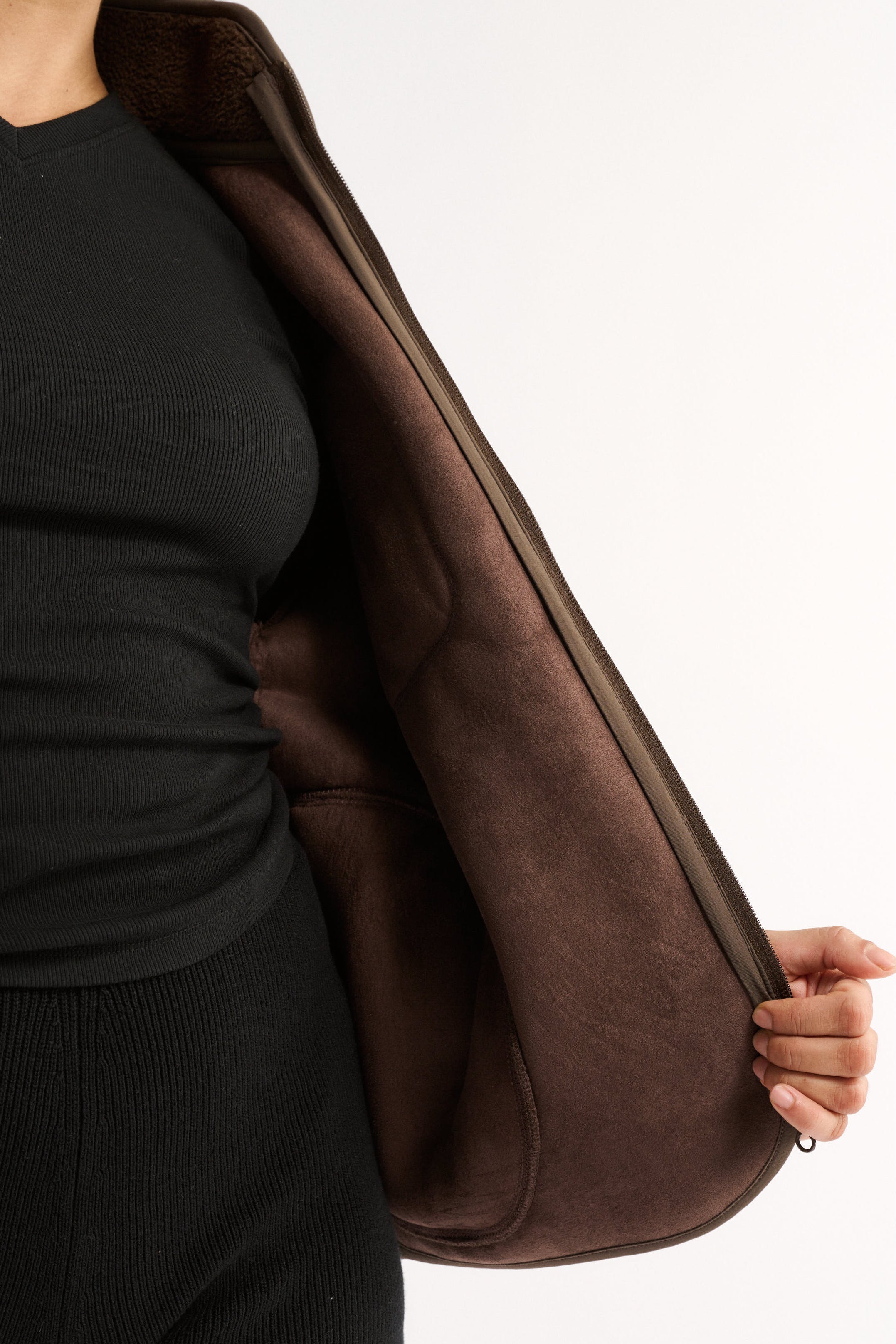 Flo Sherpa Jacket Chocolate