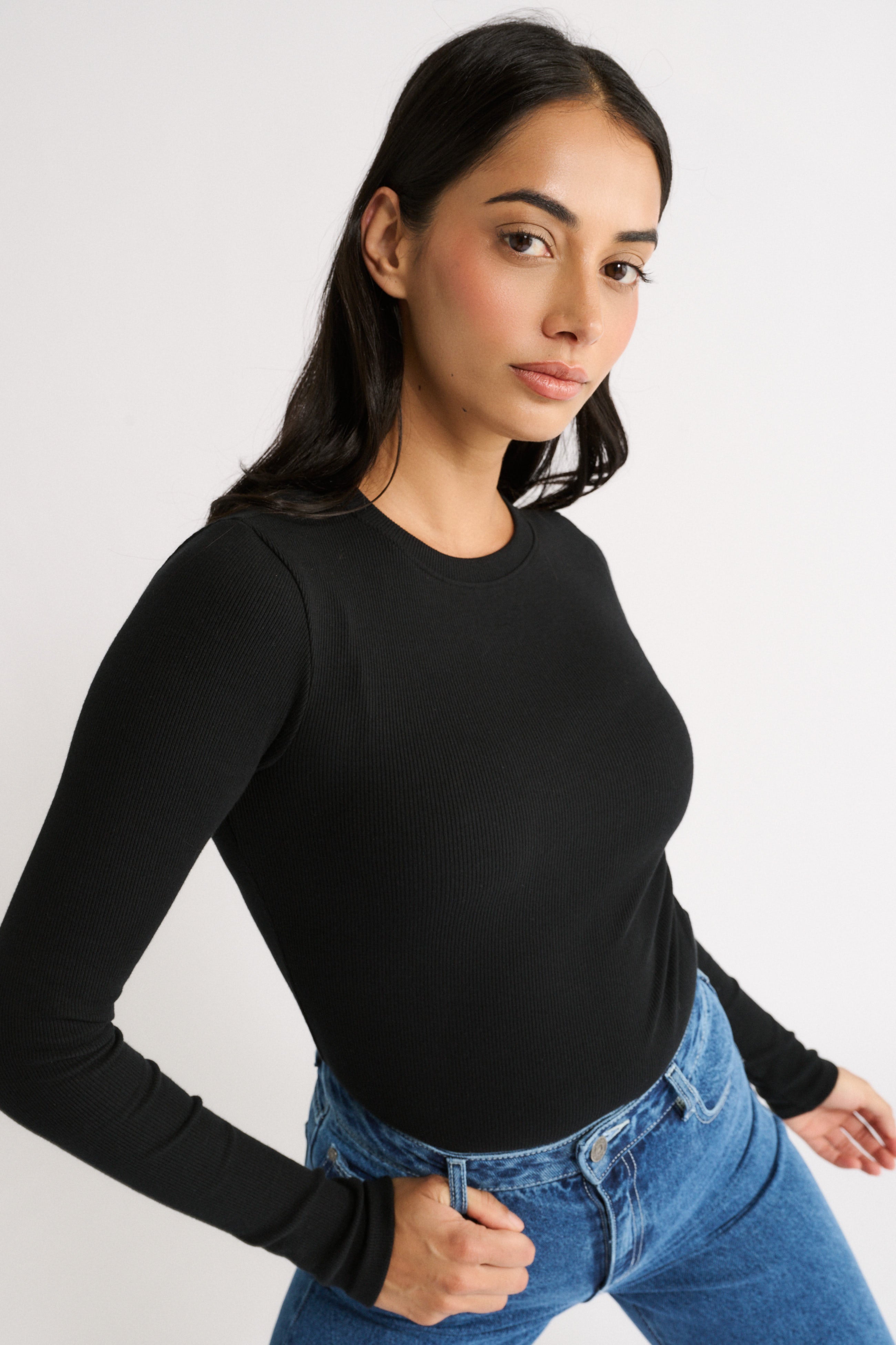 Carina Classic Long Sleeve Black