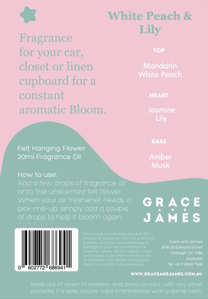 Bloom - White Peach & Lily Air Freshener