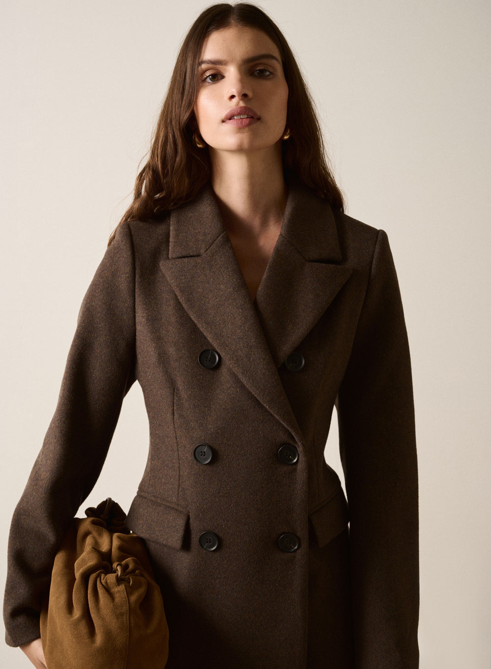Reverence Tailored Coat Espresso