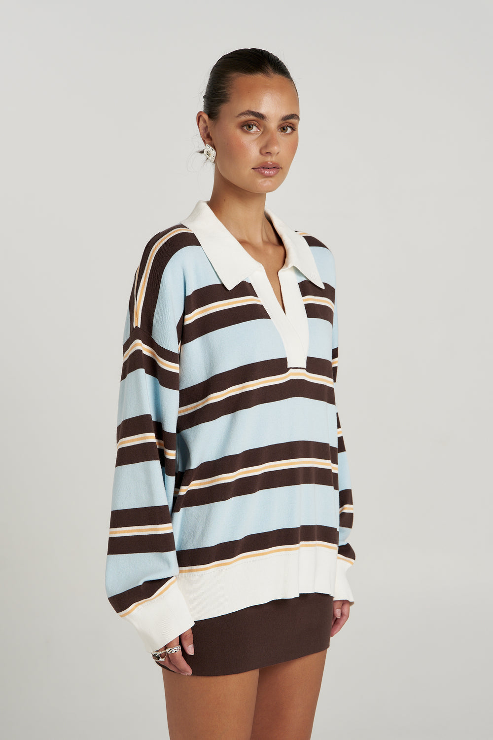 Stripe LS Polo - Aperol Stripe