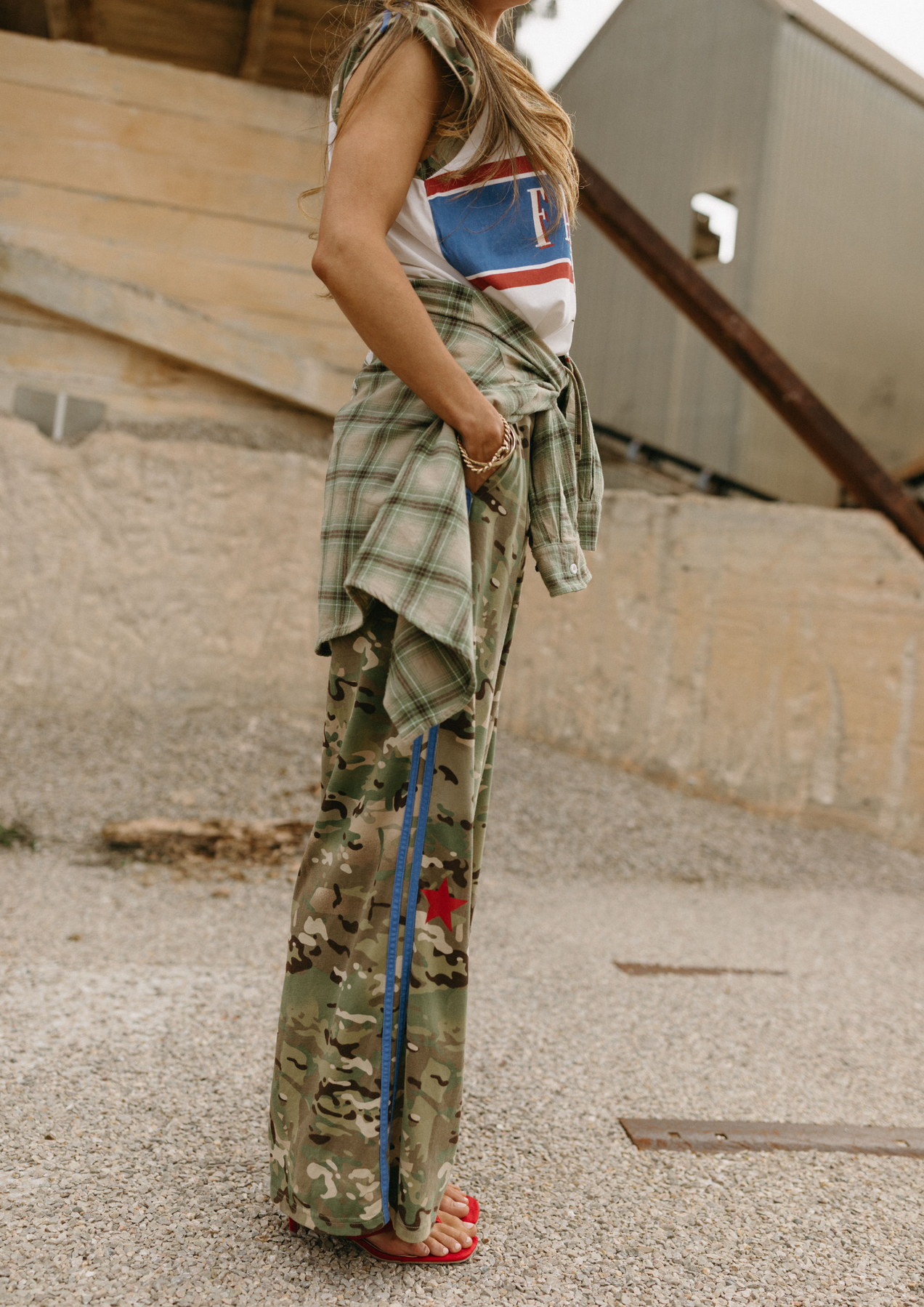 Camo Jersey Track Pant