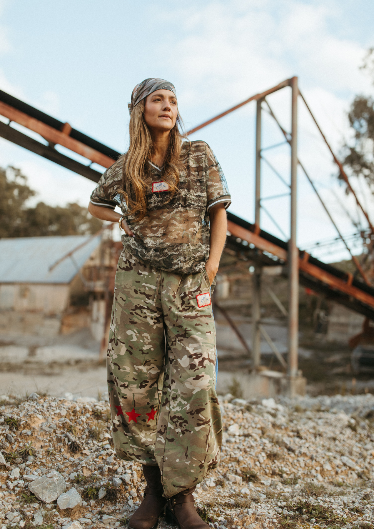 Camo Jersey Track Pant