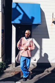 Nautical Long Sleeve Tee - Tangerine
