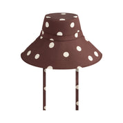 Sun Hat - Choc Dot