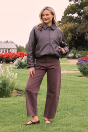 Lola Barrel Jean - Chocolate