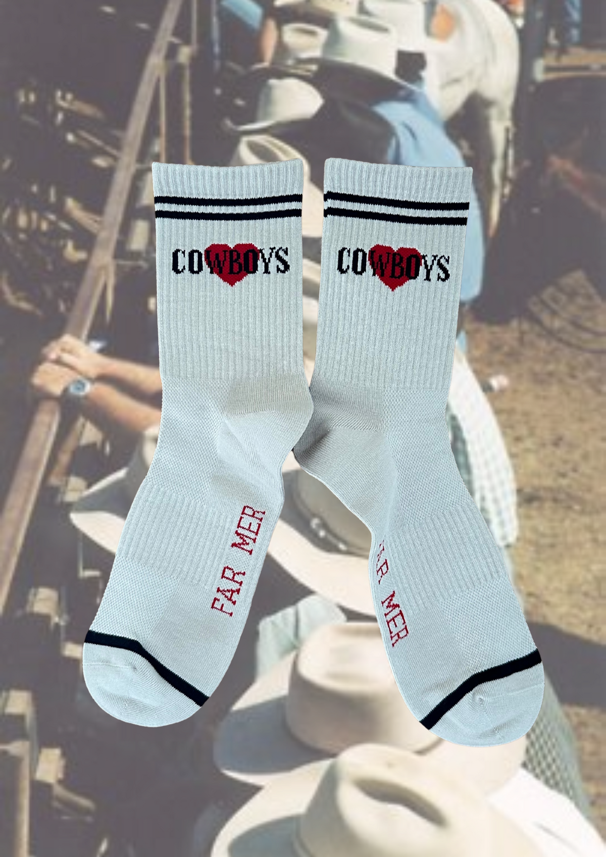 Love Cowboys Boot Socks