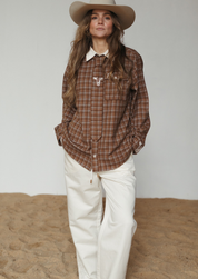 Homestead Check Boyfriend Button Up