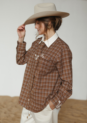Homestead Check Boyfriend Button Up