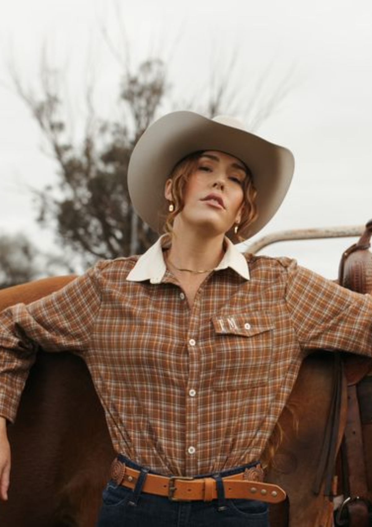 Homestead Check Boyfriend Button Up