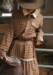 Homestead Check Tiered Skirt