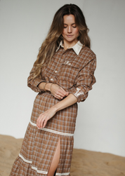 Homestead Check Boyfriend Button Up