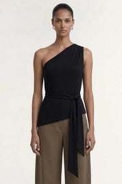 Zara One Shoulder Tie Top