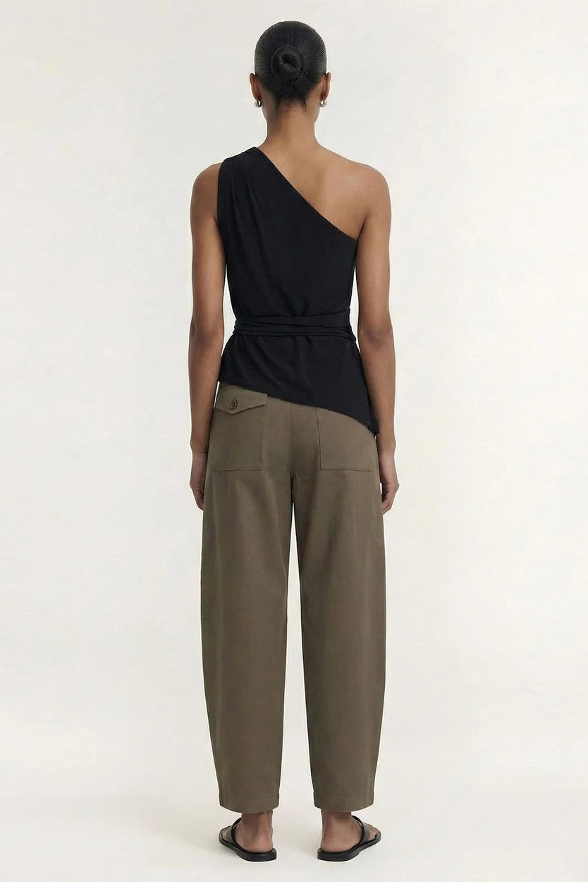 Zara One Shoulder Tie Top