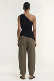 Zara One Shoulder Tie Top