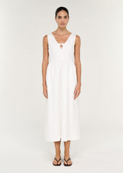 Lilia Midi Dress - White