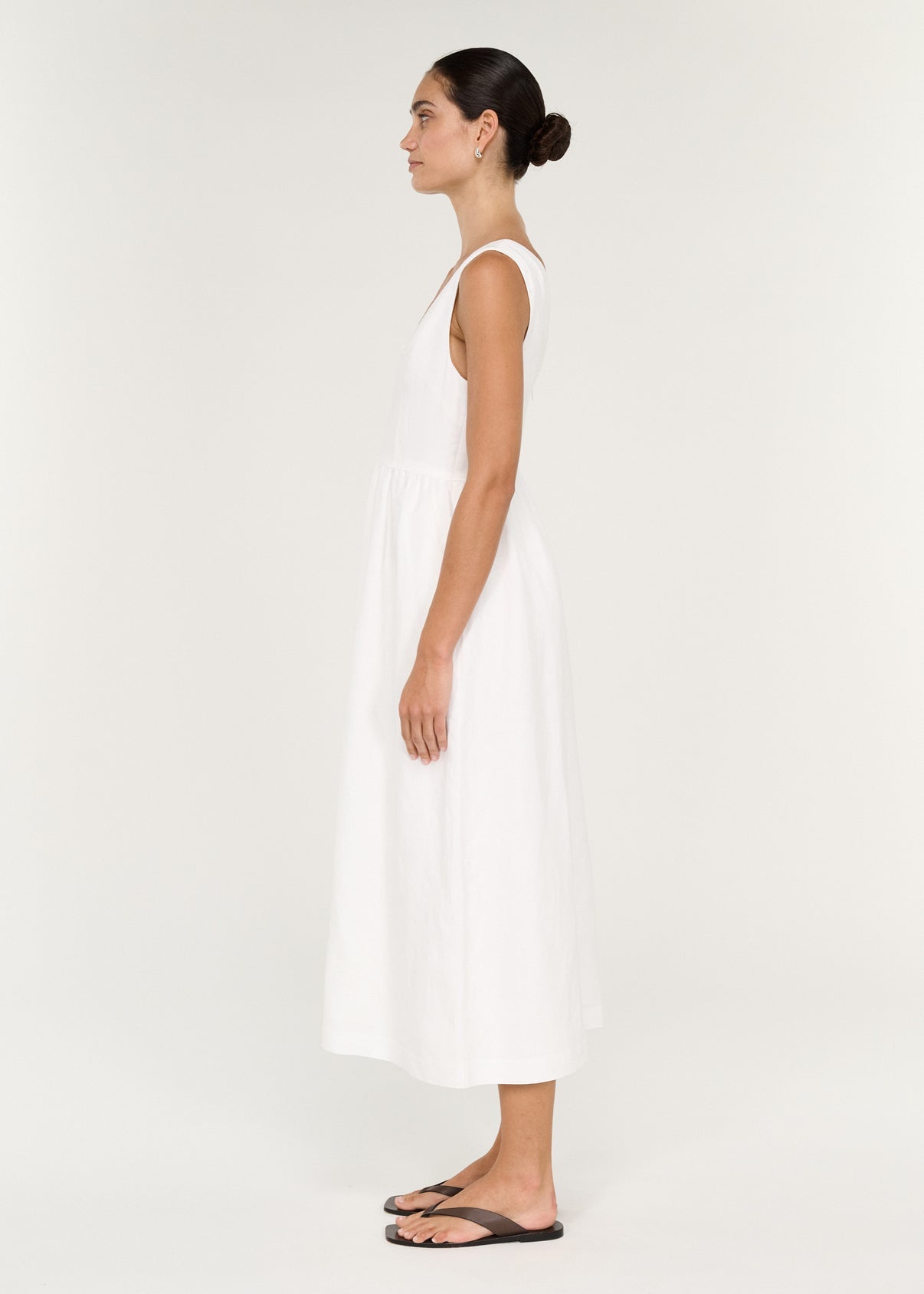 Lilia Midi Dress - White