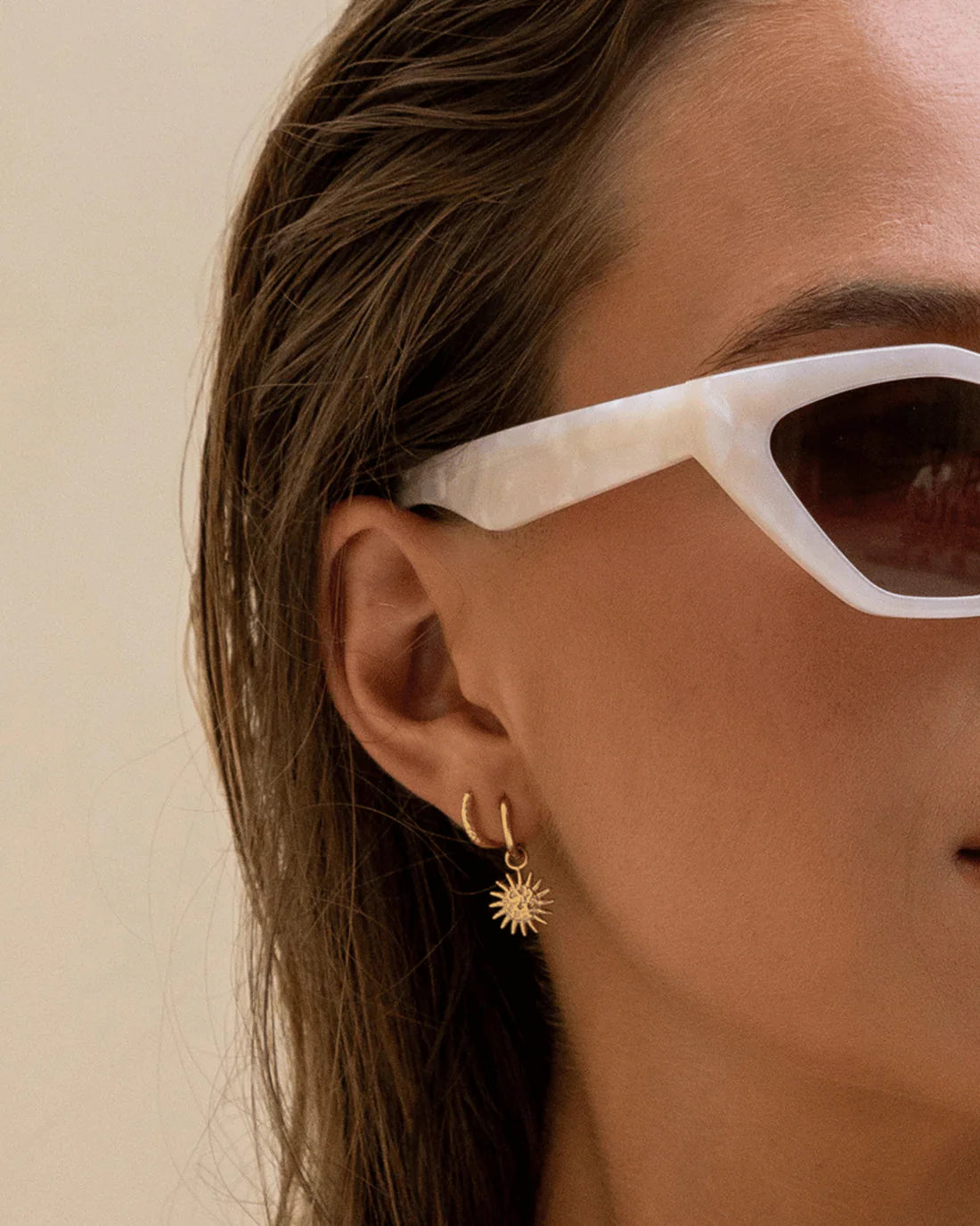 Magnolia Gold Charm Earrings