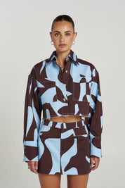 Cropped Shacket - Mirage
