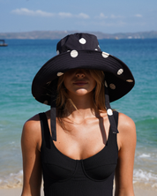 Sun Hat - Noir Dot