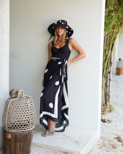 Sun Hat - Noir Dot