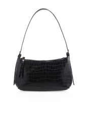 Elizabeth Shoulder Bag Black Croc