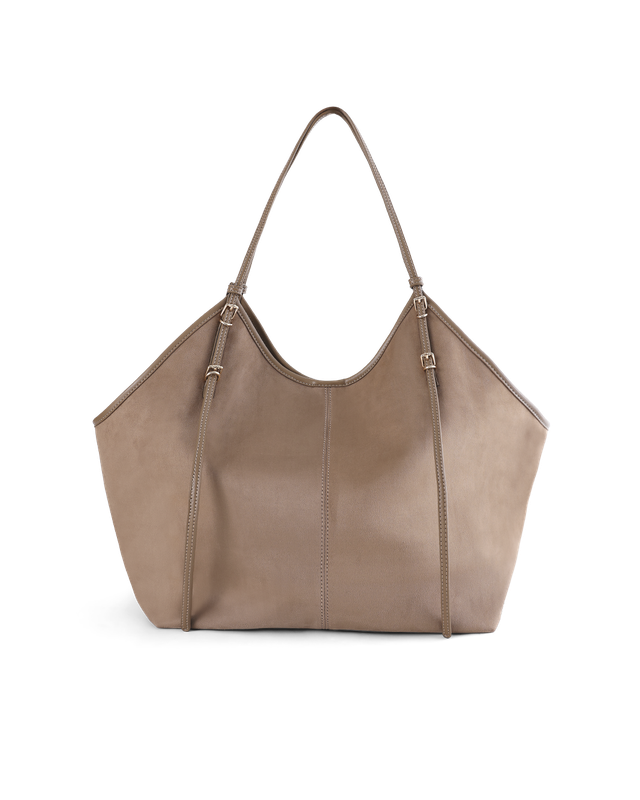 Cassandra Shoulder Bag - Fossil Suede