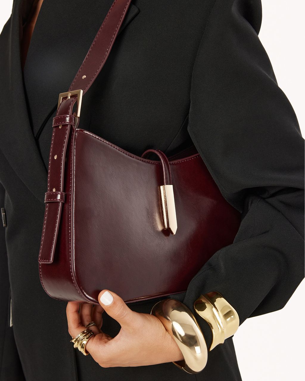 Bergman Shoulder Bag Berry Shine