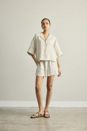 Rhonda Linen Shorts Natural