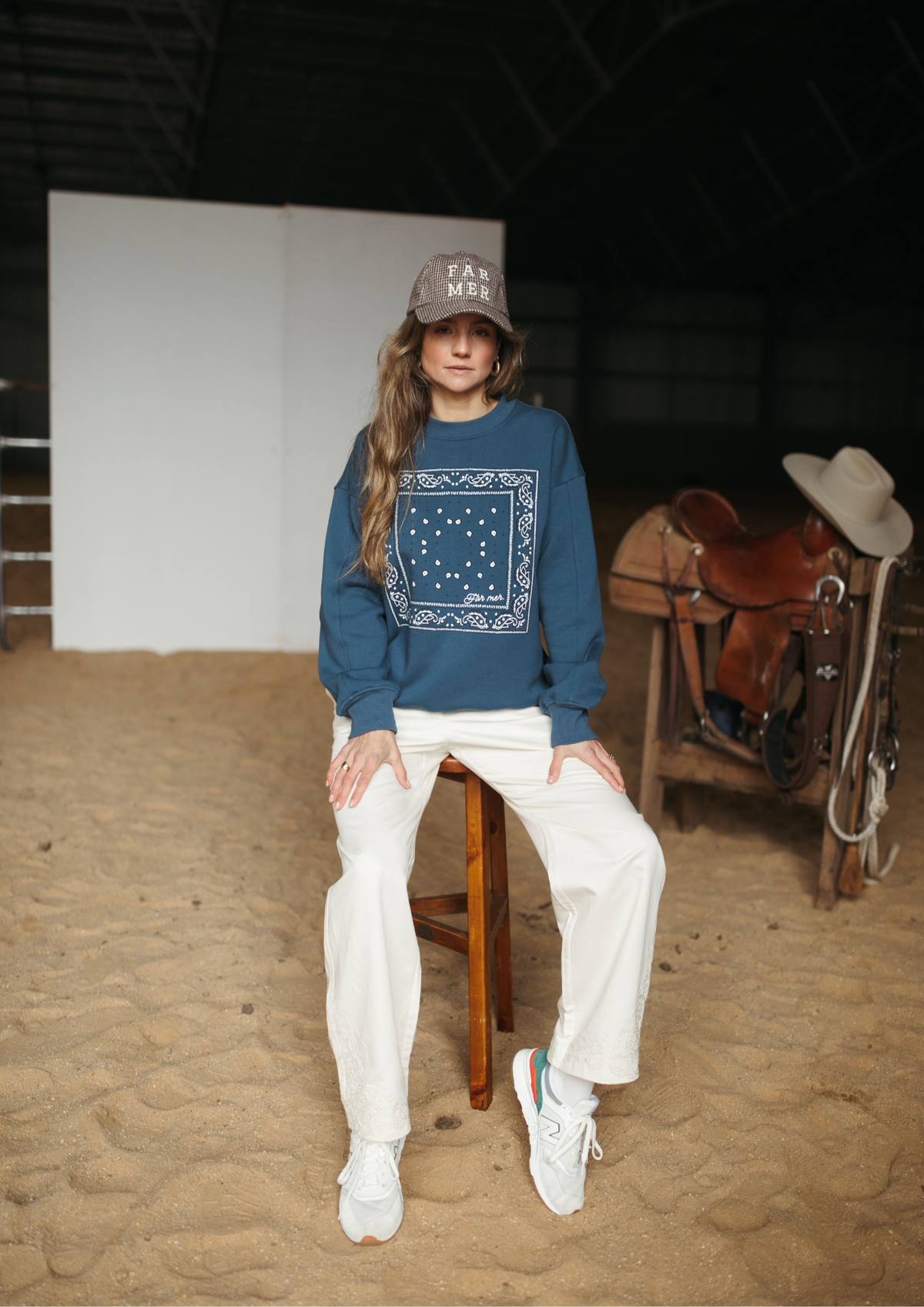 Paisley Fleece Pullover