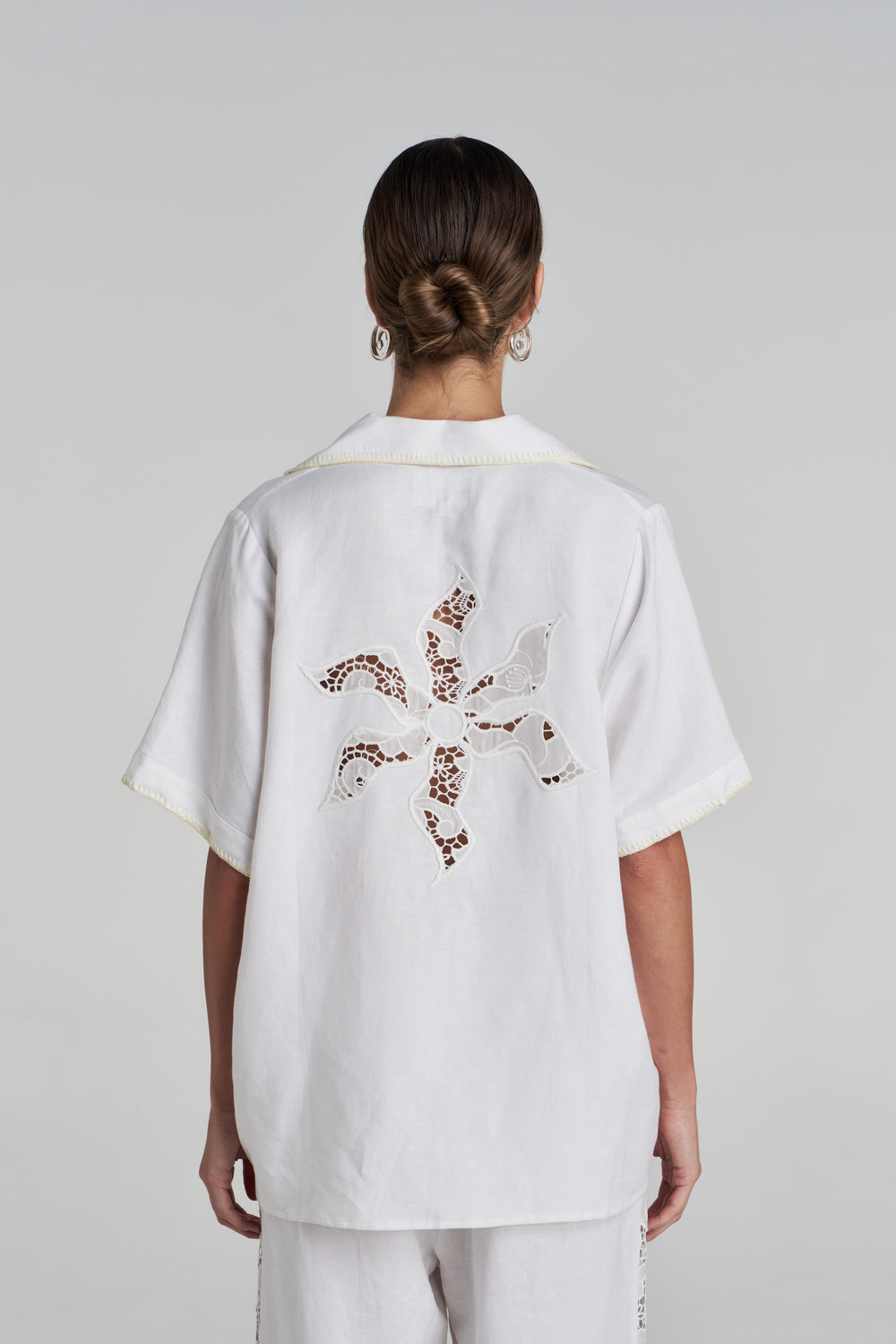 SS Anglaise Shirt White