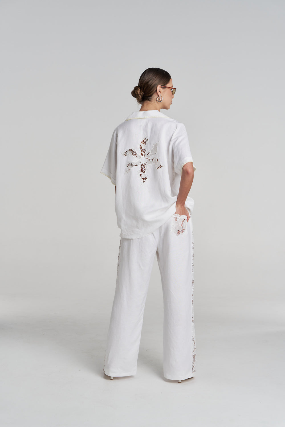 SS Anglaise Shirt White